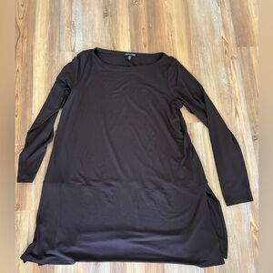 Eileen Fisher Dark Brown Top